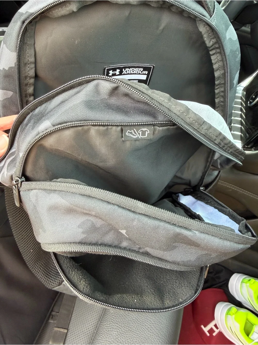 Under Armour Black Gray Camo Backpack
